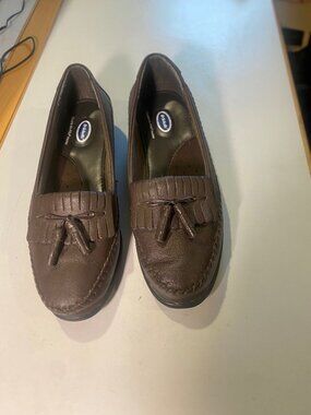 Dr. Scholl's - Size 7.5M - Women’s Dark Brown Tassel Loafers